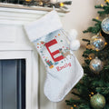 Personalised Initial Reindeer Christmas Stocking - Shop Christmas Stockings At Gift Moments - 1