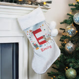 Personalised Initial Reindeer Christmas Stocking: 1 - Christmas Stockings By Gift Moments