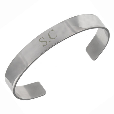Personalised Initial Stainless Steel Bangle: 3 - Bracelets By Gift Moments