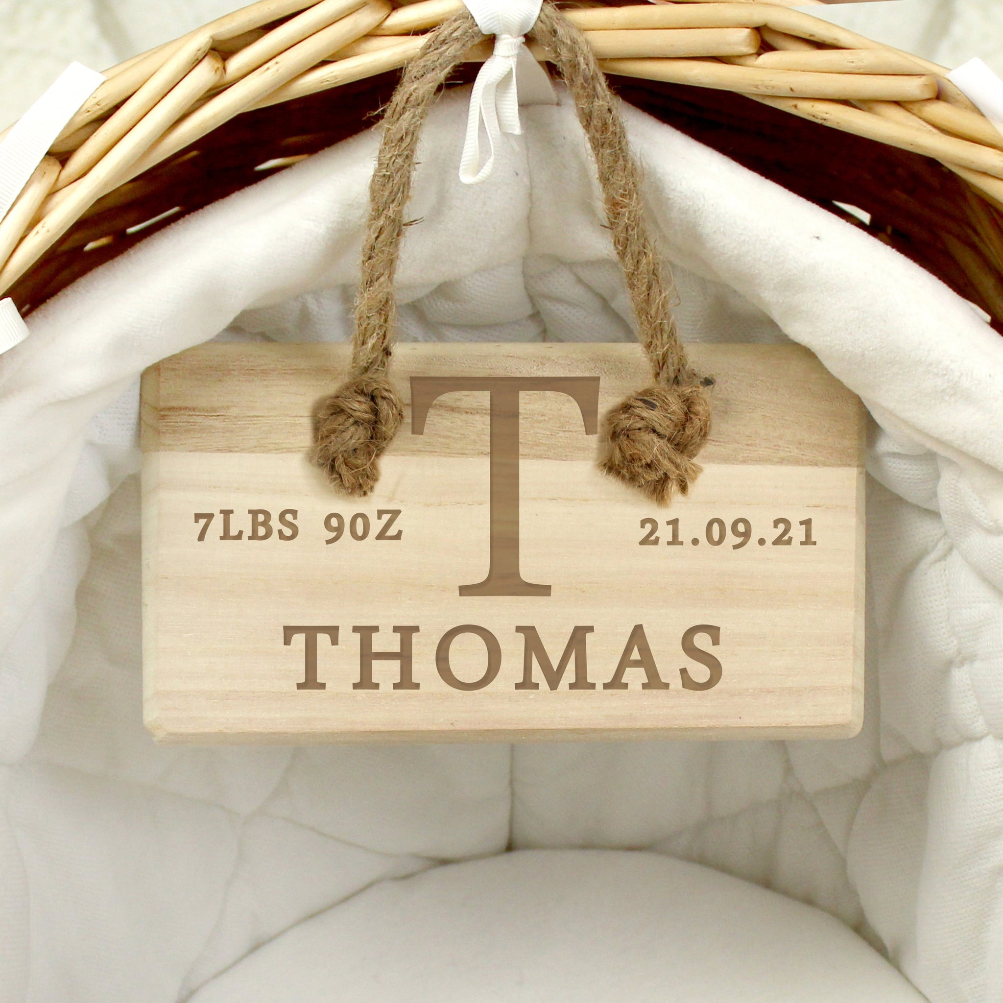 Personalised Initial Wooden Sign: 6 - Signs & Plaques By Gift Moments