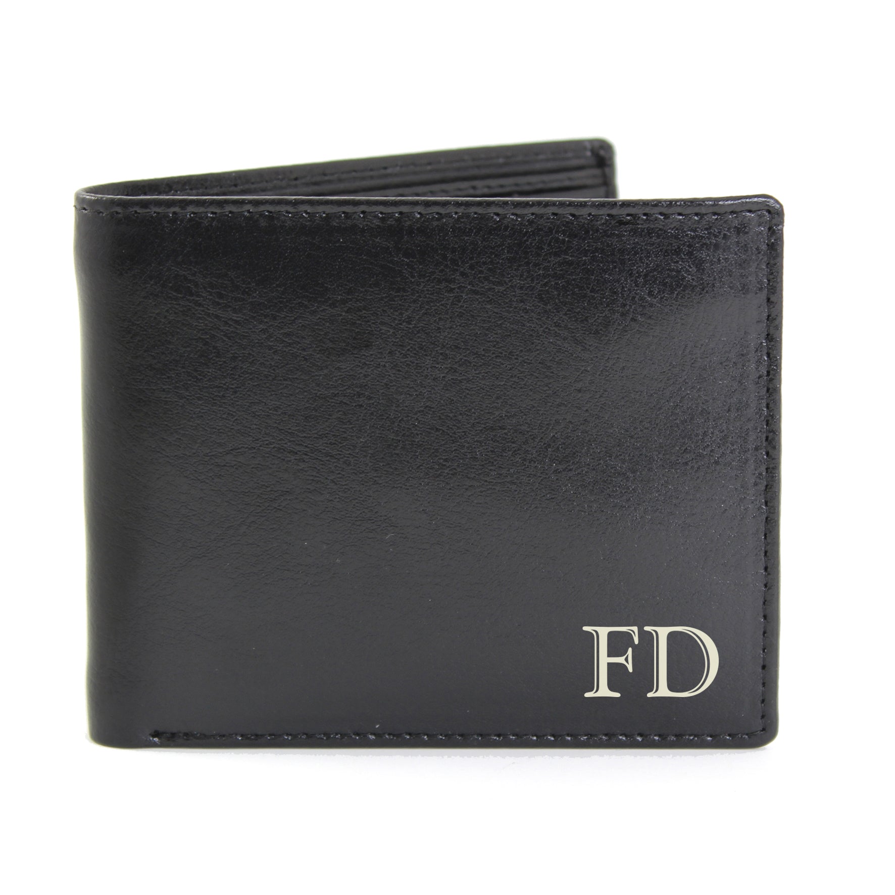 Personalised Initials Leather Wallet: 3 - Wallets & Money Clips By Gift Moments