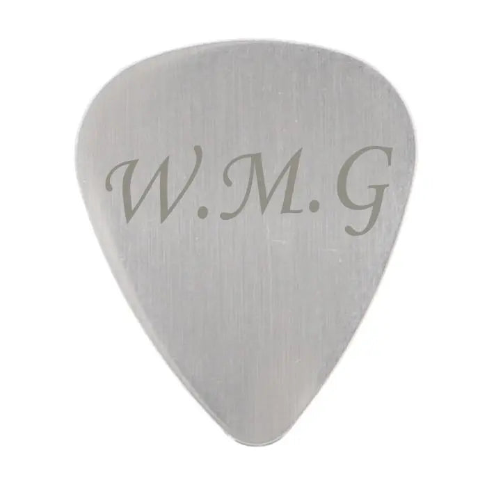 Personalised Initials Silver Plectrum: 5 - Keepsakes By Gift Moments