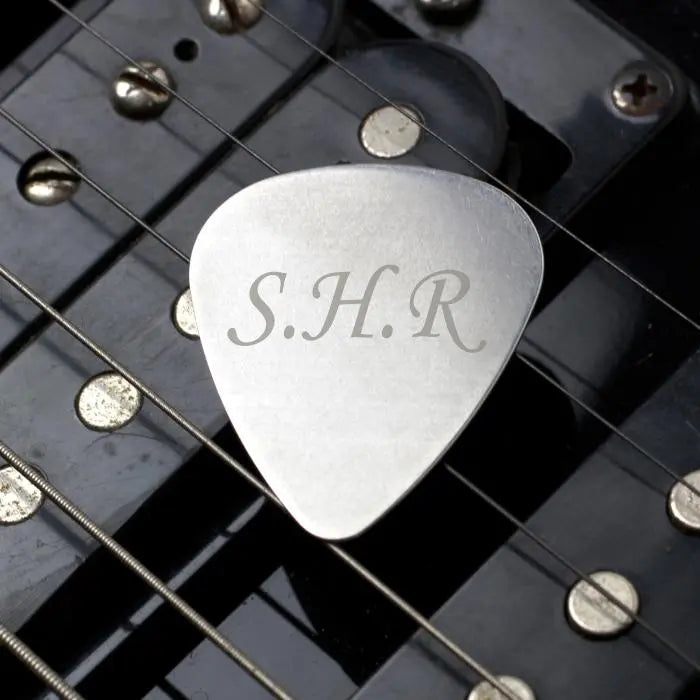 Personalised Initials Silver Plectrum: 1 - Keepsakes By Gift Moments