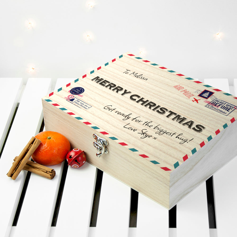 Personalised International Mail Christmas Tea Box Selection: 1 Tea Boxes By Gift Moments