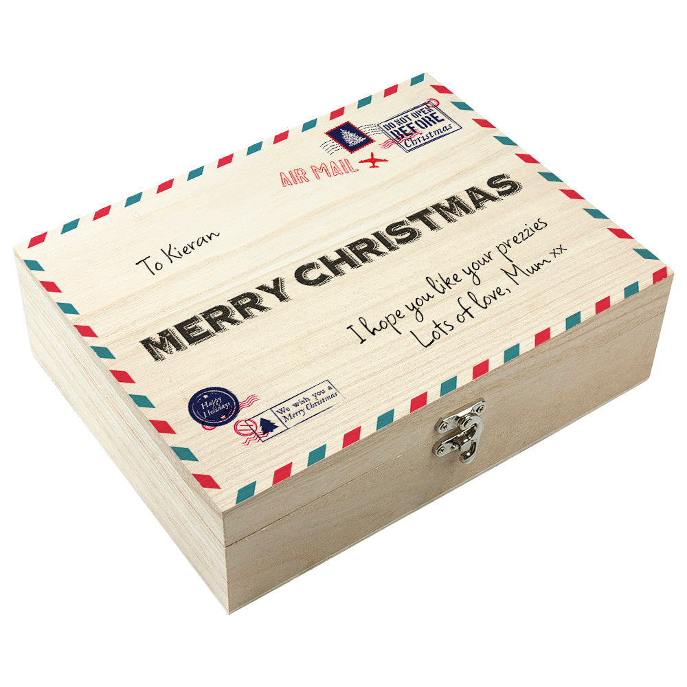 Personalised International Mail Christmas Tea Box Selection: 7 Tea Boxes By Gift Moments
