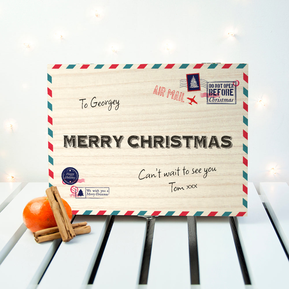 Personalised International Mail Christmas Tea Box Selection: 2 Tea Boxes By Gift Moments