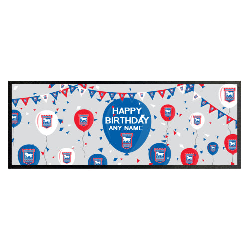 Personalised Ipswich Town FC Balloons Bar Runner: 1 - Barware By Ipswich Town