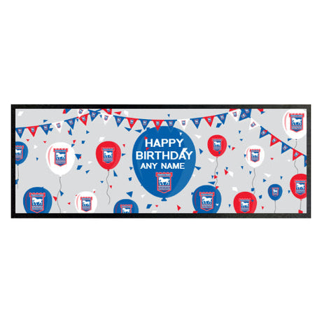 Personalised Ipswich Town FC Balloons Bar Runner: 1 - Barware By Ipswich Town