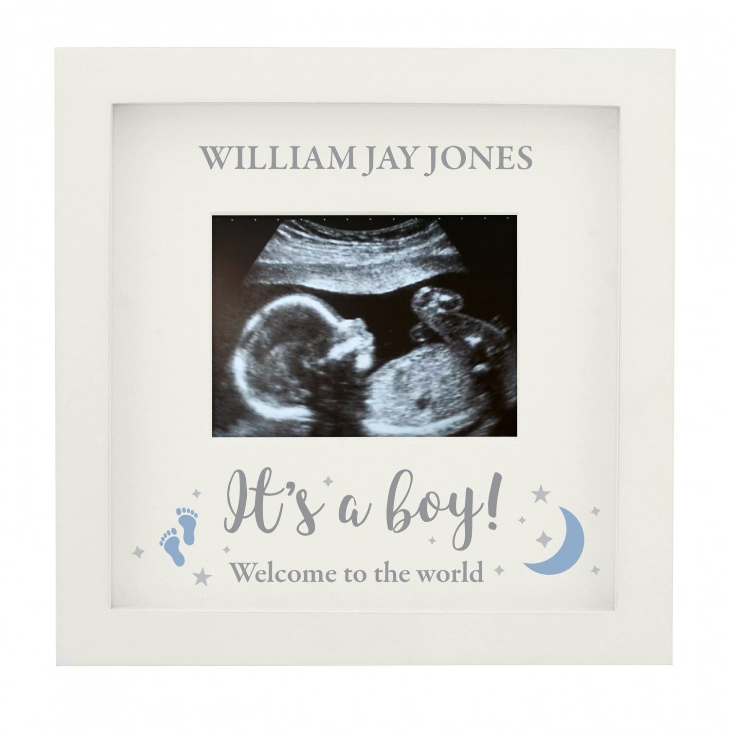 Personalised ’It’s A Boy’ Baby Scan Frame: 3 - Photo Frames By Gift Moments