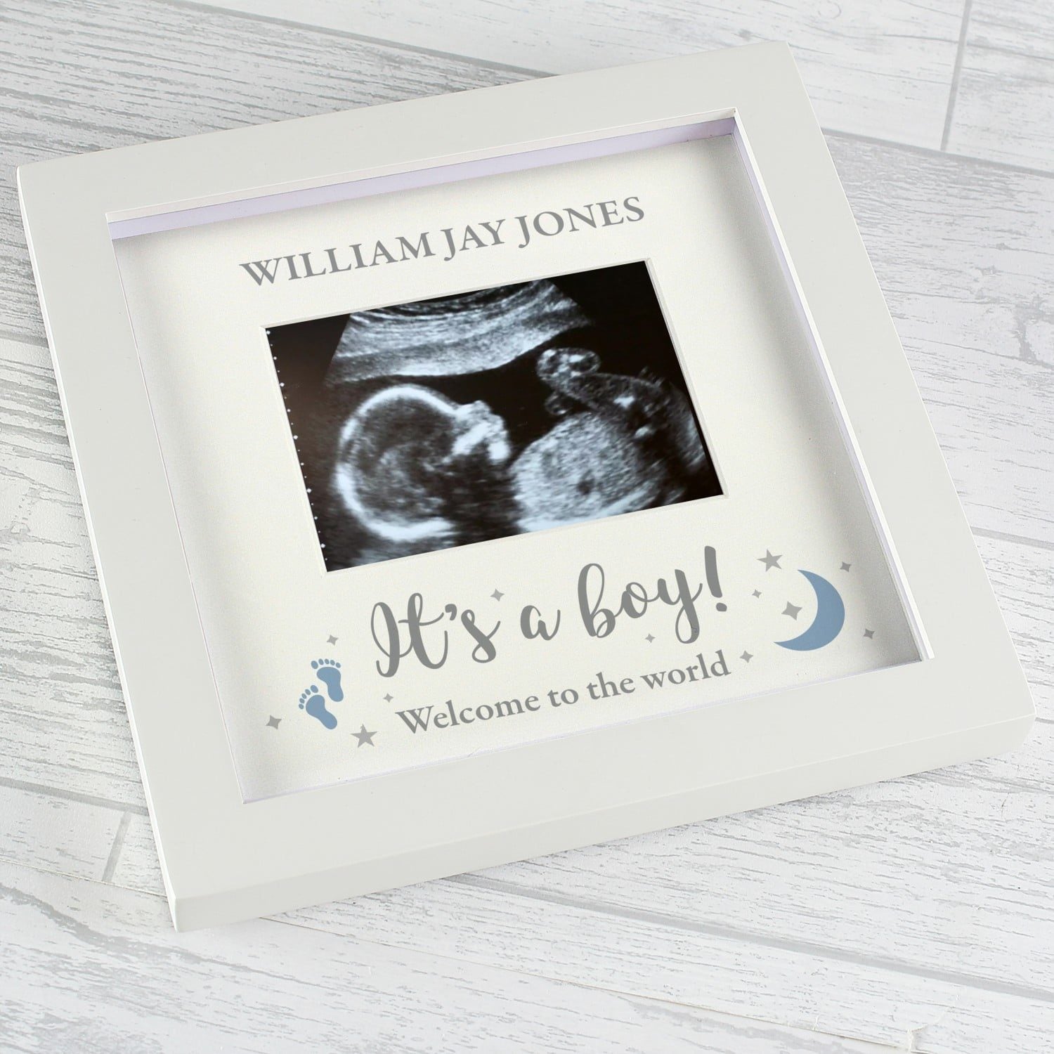 Personalised ’It’s A Boy’ Baby Scan Frame: 2 - Photo Frames By Gift Moments