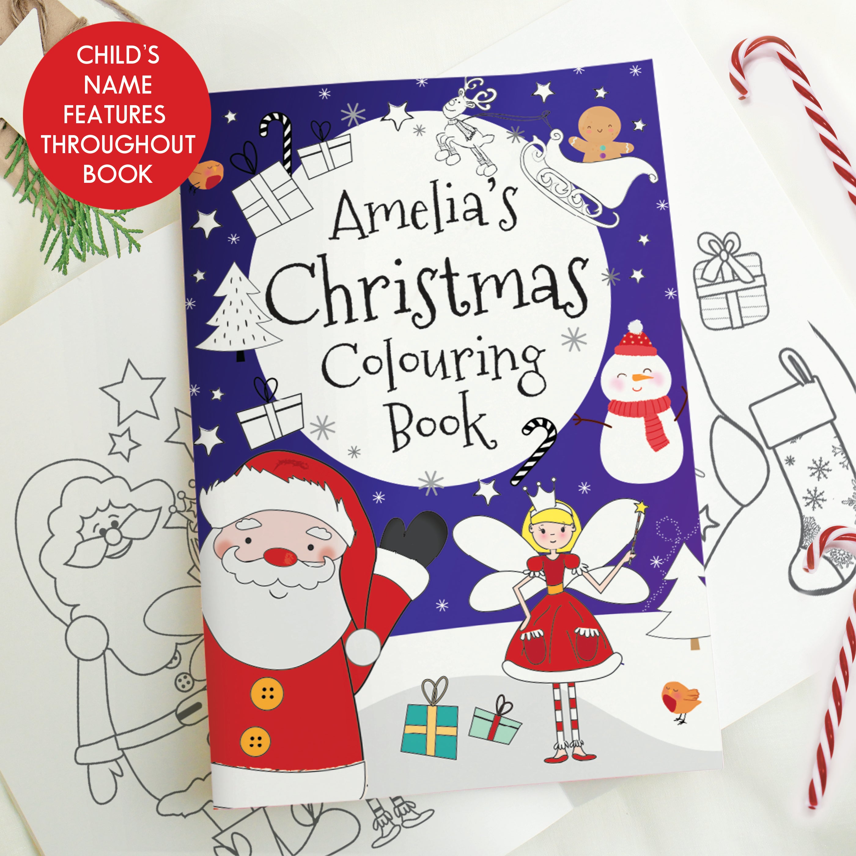 Personalised ’It’s Christmas’ Fairy Colouring Book - Shop Books At Gift Moments - 6