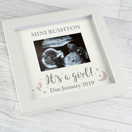 Personalised ’It’s A Girl’ Baby Scan Frame: 2 - Photo Frames By Gift Moments