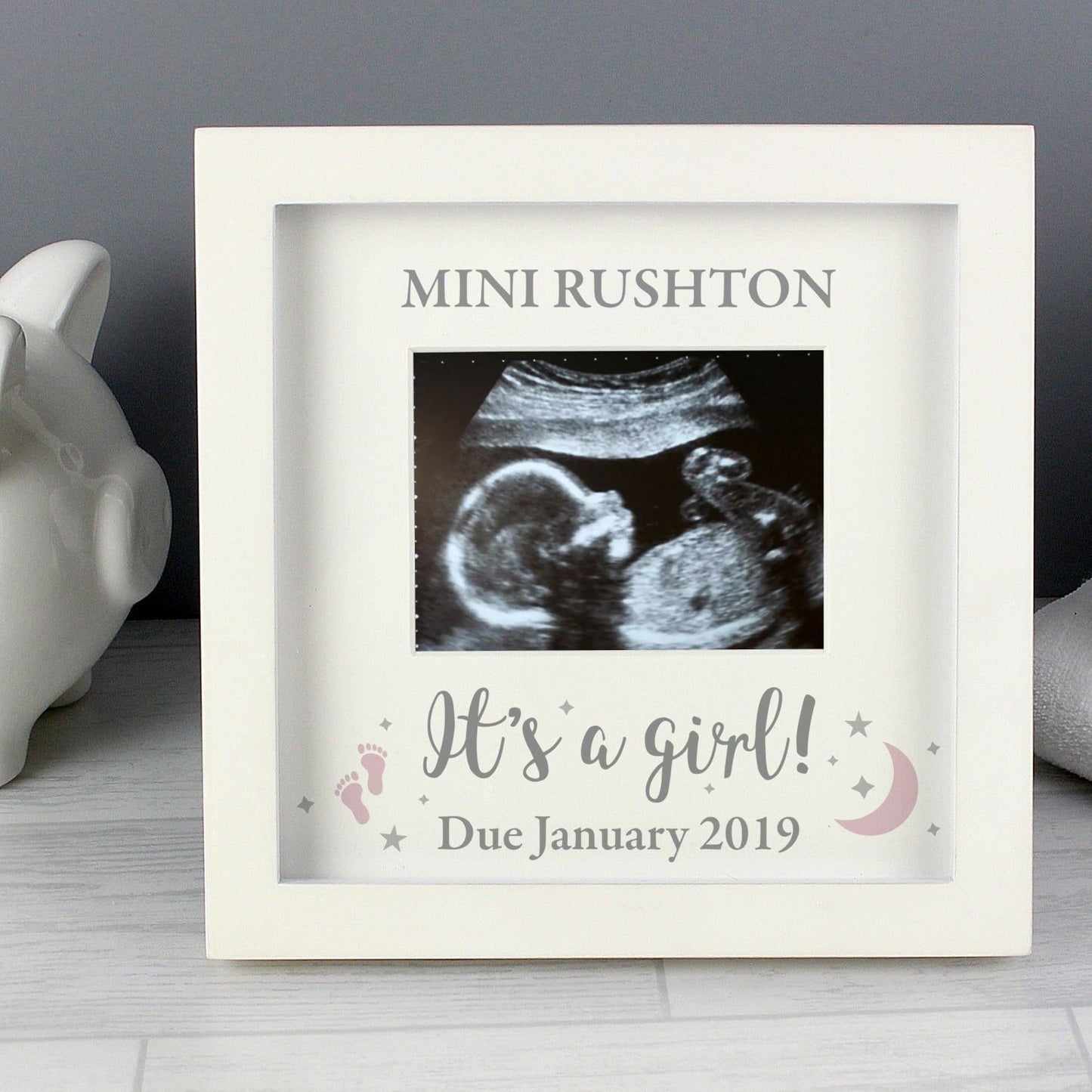 Personalised ’It’s A Girl’ Baby Scan Frame: 1 - Photo Frames By Gift Moments