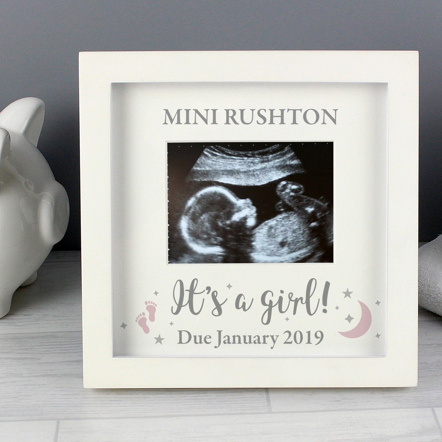 Personalised ’It’s A Girl’ Baby Scan Frame: 1 - Photo Frames By Gift Moments