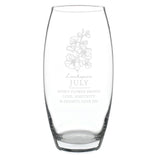 Personalised July Birth Flower Bullet Vase: 5 - Vases By Gift Moments