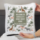 Personalised Jungle Print Cushion: 2 - Cushions By Gift Moments