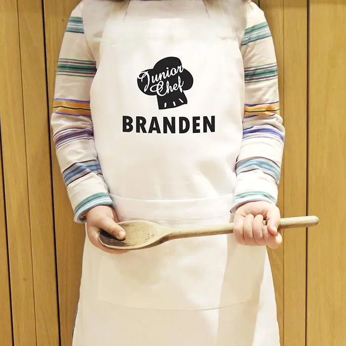 Personalised Junior Chef Childrens Apron: 1 - Aprons By Gift Moments