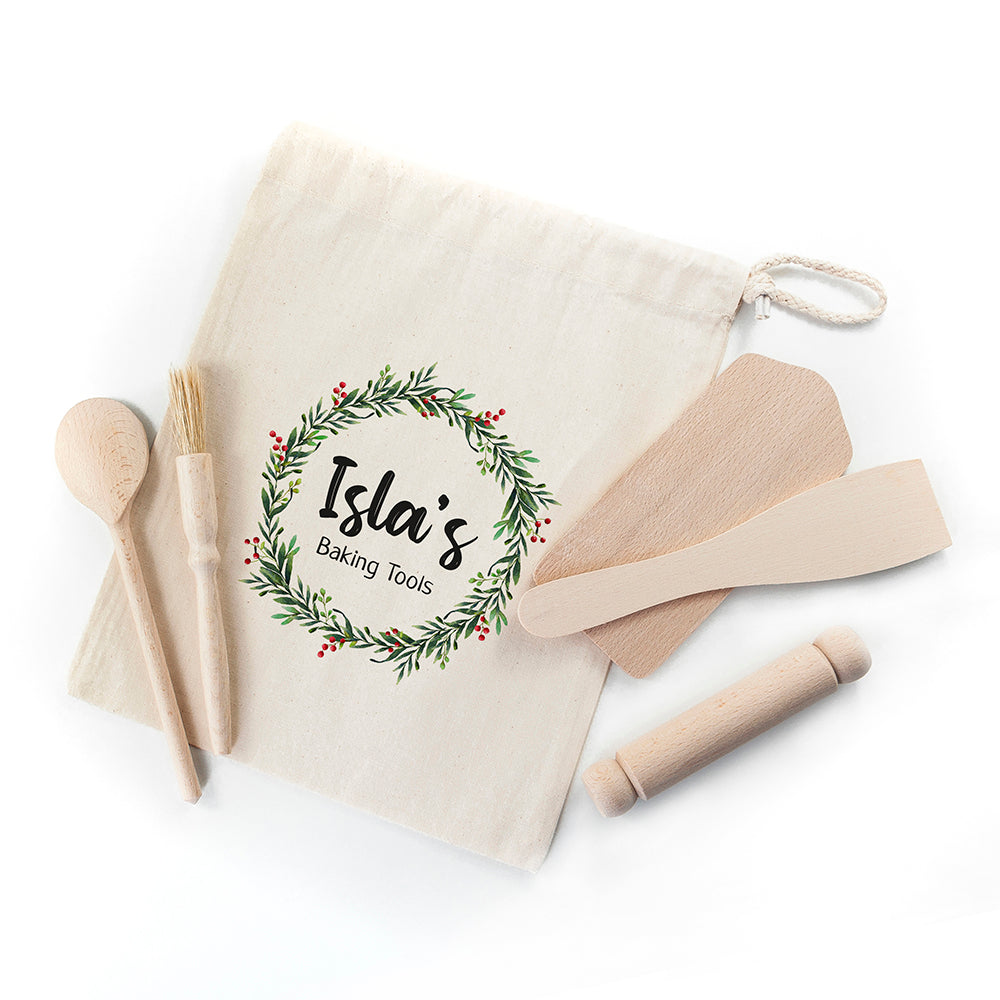 Personalised Kids Christmas Baking Set: 4 - Kitchen Tools & Utensils By Gift Moments