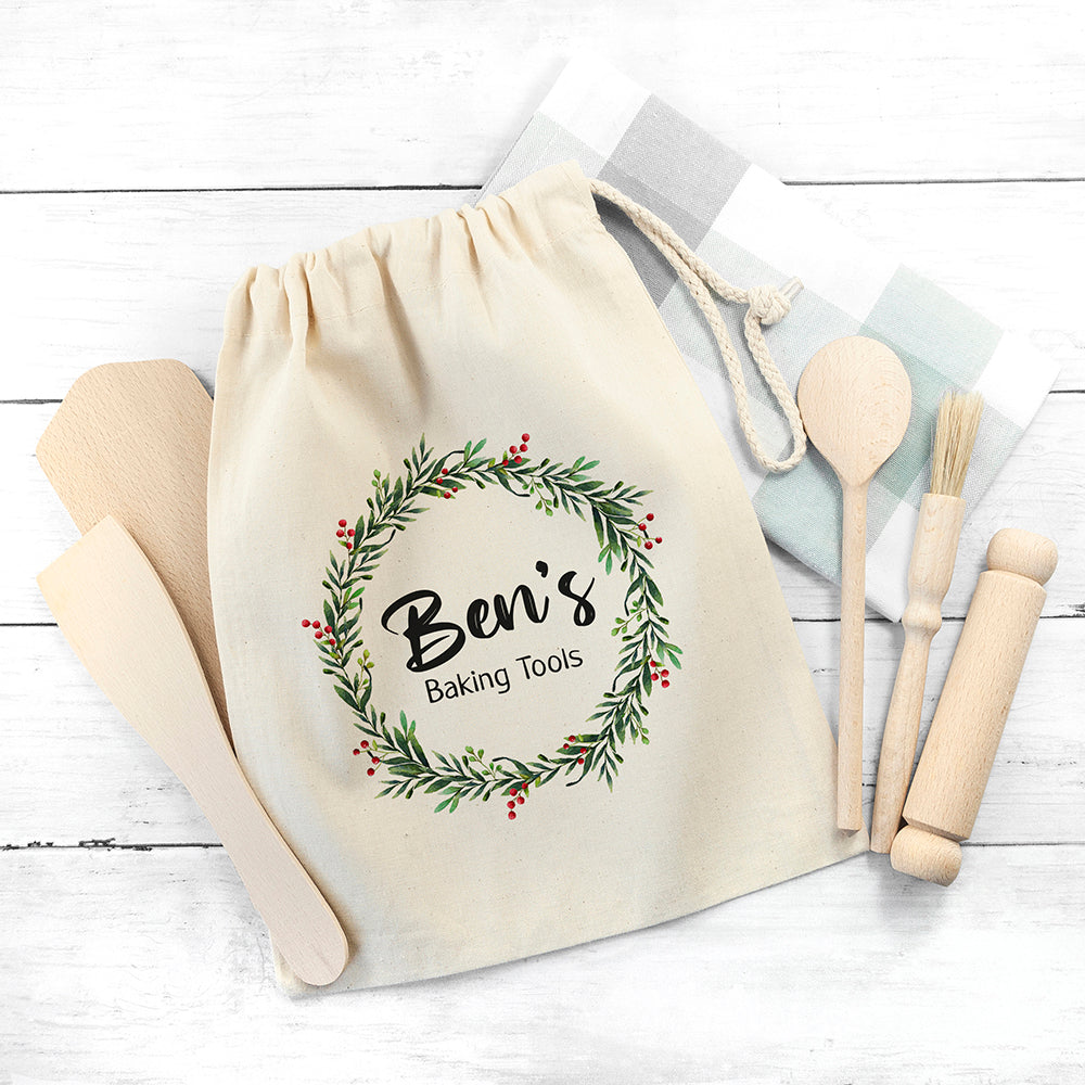 Personalised Kids Christmas Baking Set - Shop Kitchen Tools & Utensils At Gift Moments - 1