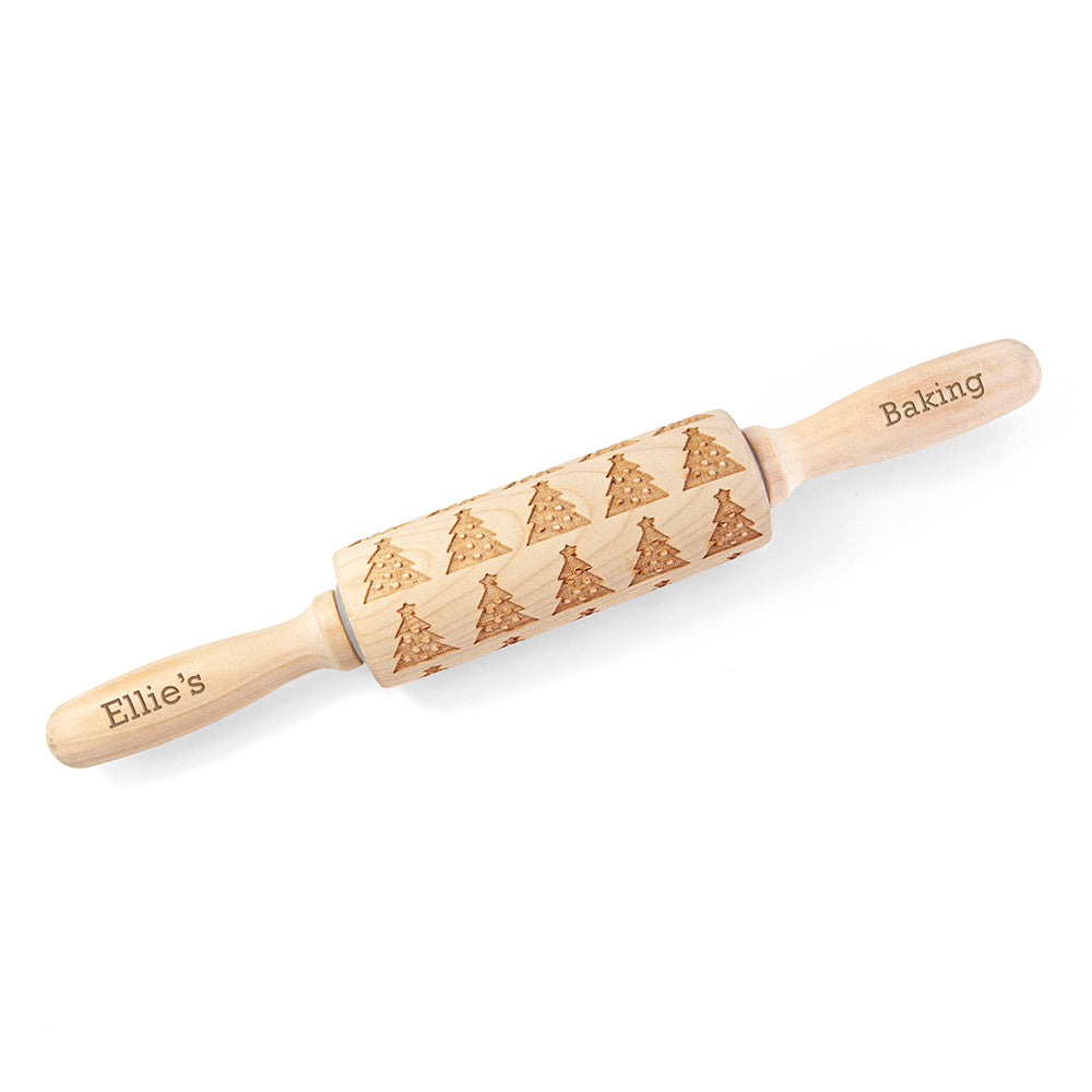Personalised Kids Christmas Tree Decorating Rolling Pin - Shop Kitchen Tools & Utensils At Gift Moments - 5