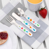 Personalised Kids Colourful Shapes Cutlery Set - Shop Cutlery Sets At Gift Moments - 3
