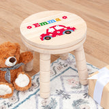 Personalised Kid’s Cute Car Wooden Stool: 4 Wooden Stools By Gift Moments