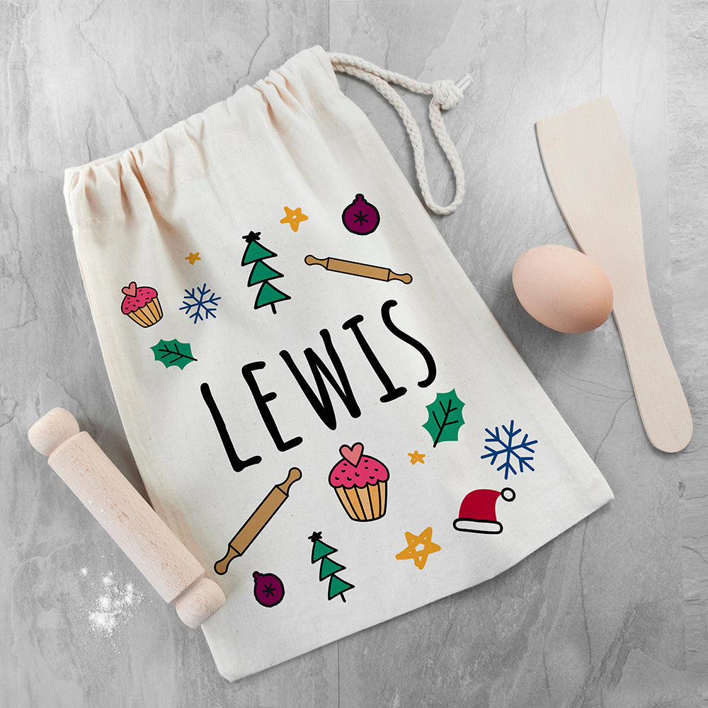 Personalised Kids Festive Baking Set: 2 - Kitchen Tools & Utensils By Gift Moments