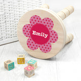 Personalised Kid’s Flower Wooden Stool: 1 Wooden Stools By Gift Moments