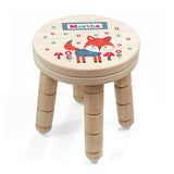 Personalised Kid’s Fox Wooden Stool: 3 Wooden Stools By Gift Moments