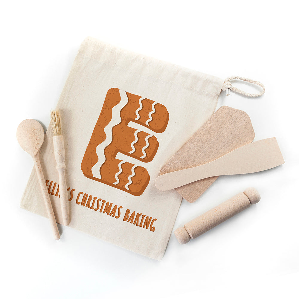 Personalised Kids Gingerbread Baking Set: 4 - Kitchen Tools & Utensils By Gift Moments