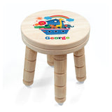 Personalised Kid’s Noah’s Ark Wooden Stool: 3 - Wooden Stools By Gift Moments