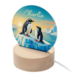 Personalised Kid’s Penguins LED Night Light - Shop LED Lighting At Gift Moments - 1