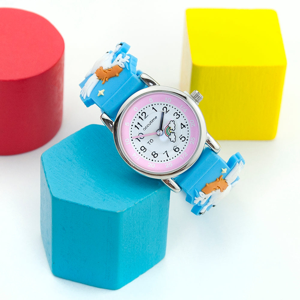 Personalised Kids Rainbow Unicorn Watch: 1 - Watches By Gift Moments