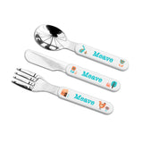 Personalised Kids Scandi Summer Cutlery Set - Shop Cutlery Sets At Gift Moments - 4