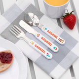 Personalised Kids Spring Bunny Cutlery Set - Shop Cutlery Sets At Gift Moments - 2