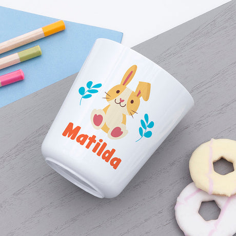 Personalised Kids Spring Bunny Plastic Dining Set: 2 - Tableware By Gift Moments