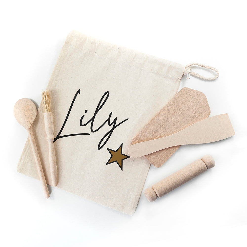 Personalised Kids Star Baking Set: 4 - Kitchen Tools & Utensils By Gift Moments