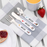 Personalised Kids Winter Penguin Cutlery Set - Shop Cutlery Sets At Gift Moments - 3