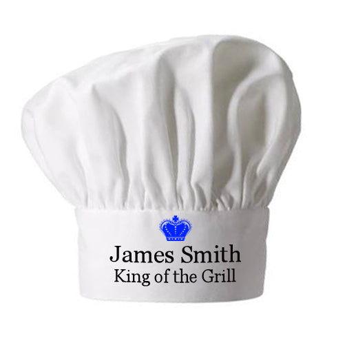 Personalised King of the Grill Chef Hat - Shop Chef Hats At Gift Moments - 4