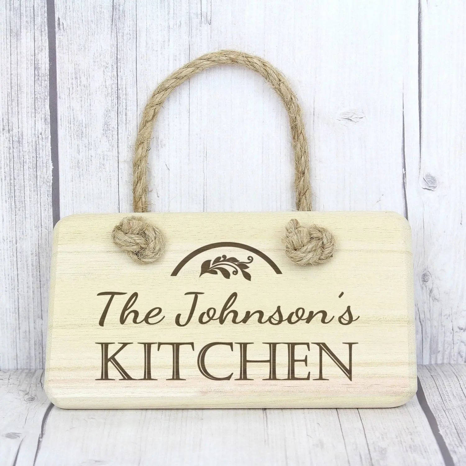 Personalised Kitchen Wooden Sign: 1 - Signs & Plaques By Gift Moments