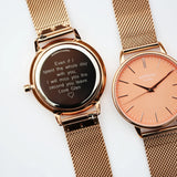 Personalised Ladies Architēct Coral Watch Rose Gold Mesh: 5 - Watches By Architect Watches