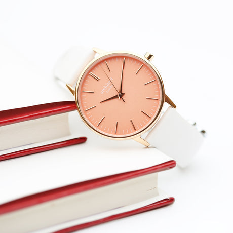Personalised Ladies Architēct Coral Watch White: 5 - Watches By Architect Watches
