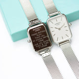 Personalised Ladies Architēct Lille Watch Cloud Silver: 6 - Watches By Architect Watches