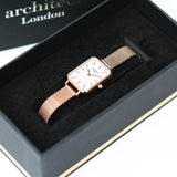 Personalised Ladies Architēct Lille Watch Rose Gold: 3 - Watches By Architect Watches