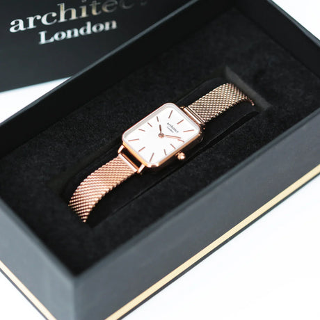 Personalised Ladies Architēct Lille Watch Rose Gold: 3 - Watches By Architect Watches