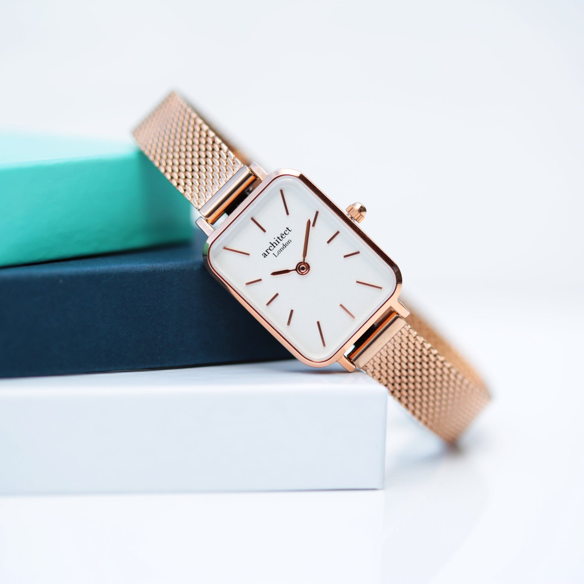 Personalised Ladies Architēct Lille Watch Rose Gold: 1 - Watches By Architect Watches