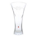 Personalised Large Hand Cut Ruby Diamante Heart Vase: 5 Vases By Gift Moments