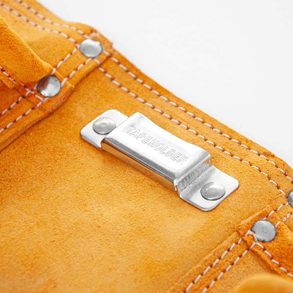 Personalised Leather 11 Pocket Tool Belt: 7 Tools & Storage By Gift Moments