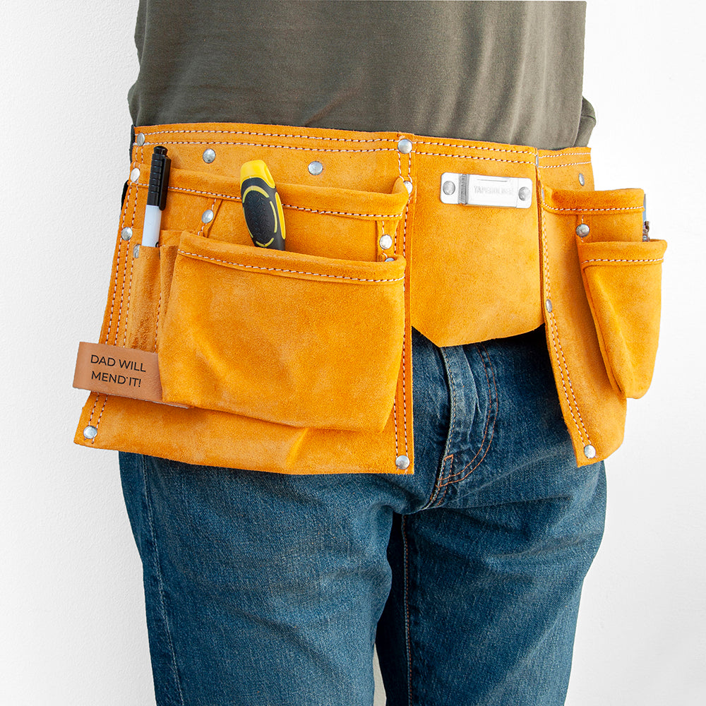 Personalised Leather 11 Pocket Tool Belt: 1 Tools & Storage By Gift Moments