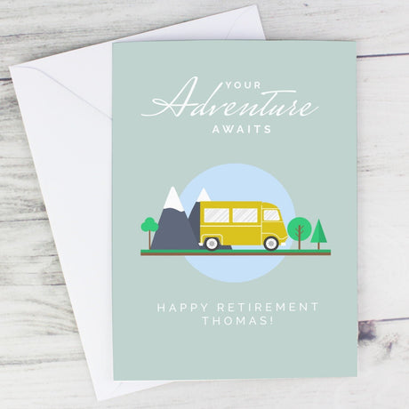 Personalised Leaving Retirement Adventure Card: 1 - Greeting Cards By Gift Moments
